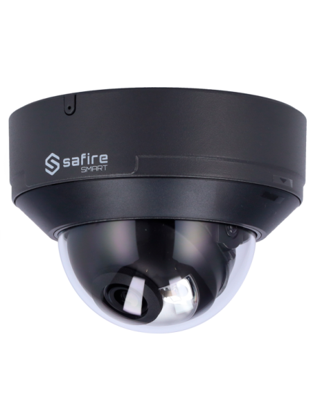 SF-IPD040A-4I1-DL-GREY Cámara Domo IP 4 Mpx Safire Smart Gris, 95 grados, IR 30m con Micro