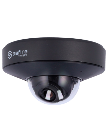 SF-IPD050A-4I1-GREY Cámara Domo IP 4 Mpx Safire Smart Gris, 95 grados, IR 20m con Micro