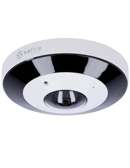 SF-IPD360A-12I1 Cámara Domo IP Fisheye 12 Mpx Safire Smart, 360 grados, IR 20m con Micro