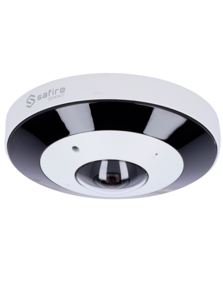 SF-IPD360A-6I1 Cámara Domo IP Fisheye 6 Mpx Safire Smart, 360 grados, IR 30m con Micro