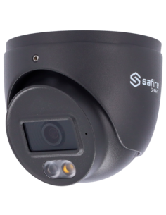 SF-IPT010A-4B1-DL-GREY Cámara Turret IP 4 Mpx Safire Smart Gris, 98 grados, Iluminación Dual 20m con Micro