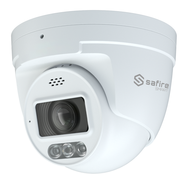 SF-IPT011CA-8I1-SL Cámara Turret IP gama I1 con Disuasión activa Safire Smart