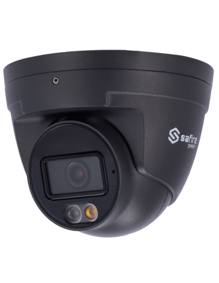 SF-IPT020A-4I1-DL-GREY Cámara Turret IP 4 Mpx Safire Smart Gris, 101 grados, Iluminación Dual 30m con Micro