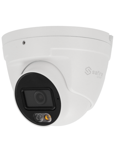 SF-IPT020A-6B1-DL Cámara Turret IP 6 Mpx Safire Smart, 110 grados, Iluminación Dual 20m con Micro
