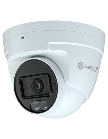 SF-IPT020A-8B1-DL Cámara Turret IP 8 Mpx Safire Smart, 106 grados, Iluminación Dual 30m con MIcro
