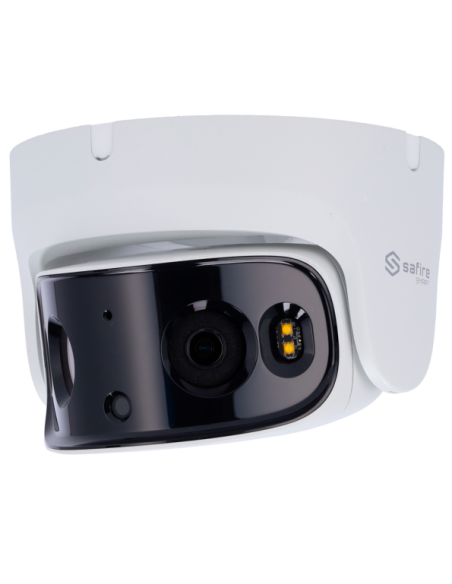 SF-IPT180CA-8I1-SL Cámara Turret IP 8 Mpx Safire Smart, 180 grados, LED 20m con Micro y Altavoz
