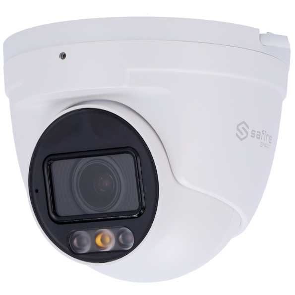 SF-IPT511ZA-8E1-DL Cámara Turret IP 8 Mpx Safire Smart, Zoom 4x, Iluminación Dual 50m con Micro