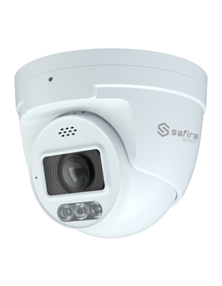 SF-IPT511ZCA-8I1-SL Cámara Turret IP gama I1 con Disuasión activa Safire Smart