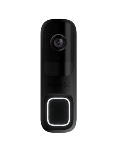 AJ-DOORBELL-4-B Vídeo Timbre Negro Ajax con Cámara IP de 4 Mpx y Sensor PIR, 155 grados, IR 6m con Micro y Altavoz