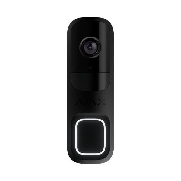 AJ-DOORBELL-4-B Vídeo Timbre Negro Ajax con Cámara IP de 4 Mpx y Sensor PIR, 155 grados, IR 6m con Micro y Altavoz