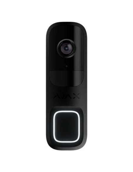 AJ-DOORBELL-4-B Vídeo Timbre Negro Ajax con Cámara IP de 4 Mpx y Sensor PIR, 155 grados, IR 6m con Micro y Altavoz