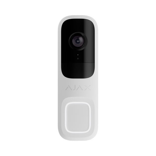 AJ-DOORBELL-4-W Vídeo Timbre Blanco Ajax con Cámara IP de 4 Mpx y Sensor PIR, 155 grados, IR 6m con Micro y Altavoz