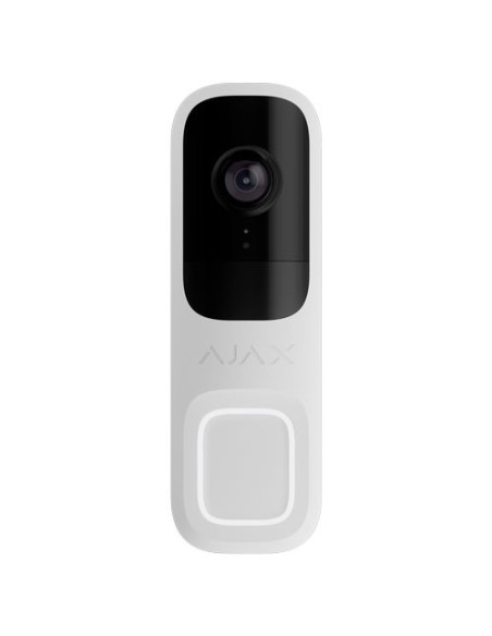 AJ-DOORBELL-4-W Vídeo Timbre Blanco Ajax con Cámara IP de 4 Mpx y Sensor PIR, 155 grados, IR 6m con Micro y Altavoz