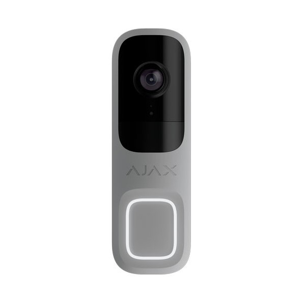 AJ-DOORBELL-4-GRE Vídeo Timbre Gris Ajax con Cámara IP de 4 Mpx y Sensor PIR, 155 grados, IR 6m con Micro y Altavoz
