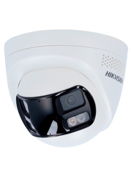 DS-2CD1383G2P-LIUF/SL(2mm) Domo IP Hikvision, 8 Mpx (4K), 180 grados, Luz Dual 30m con Sirena y flash