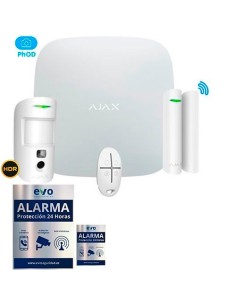 AJ-STARTERKIT-CAM-V-PHOD-W Kit de Alarma Ajax con Detección de Vibración y Petición de Imágenes