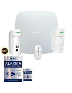 AJ-STARTERKIT-CAM-MP-W Kit de Alarma Ajax AJ-HUB2-W con PIR y PIR con Cámara