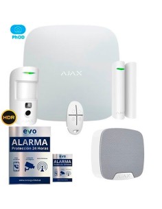AJ-HUB2KIT-CAM-S-PHOD-W Kit de Alarma Ajax AJ-HUB2-W con PIRCAM con Petición de Imágenes y Sirena