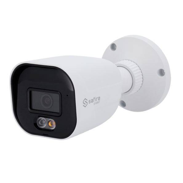 SF-IPB080A-6E1-DL Cámara Bullet IP Safire Smart 6 Mpx, 104 grados, Iluminación dual 30m con Micro
