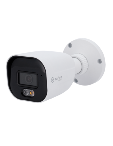 SF-IPB080A-6E1-DL Cámara Bullet IP Safire Smart 6 Mpx, 104 grados, Iluminación dual 30m con Micro