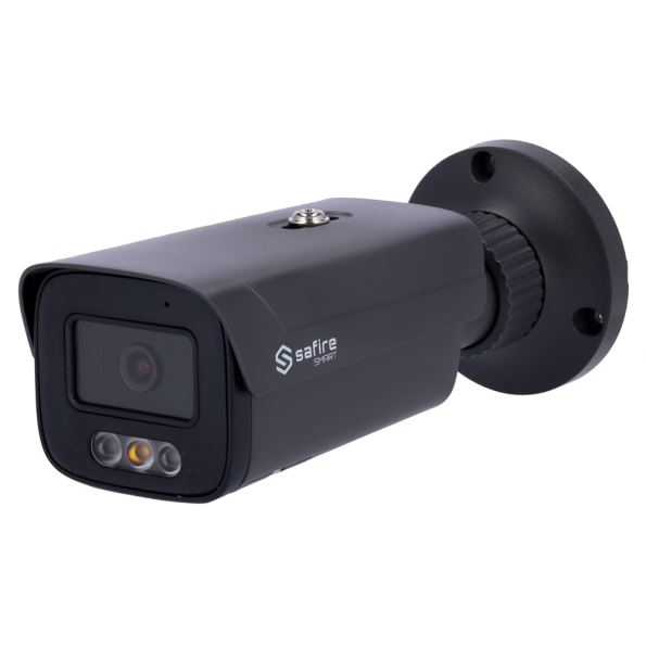 SF-IPB380A-4E1-DL-GREY Cámara Bullet IP Safire Smart 4 Mpx, 94 grados, Iluminación Dual 30m con Micro