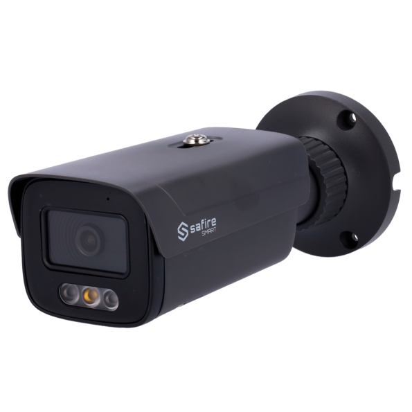 SF-IPB380A-4I1-DL-GREY Cámara Bullet IP Safire Smart 4 Mpx, 101 grados, Iluminación Dual 40-50m con Micro