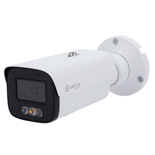 SF-IPB380A-8E1-DL Cámara Bullet IP Safire Smart 8 Mpx (4K), 106 grados, Iluminación Dual 50m con Micro