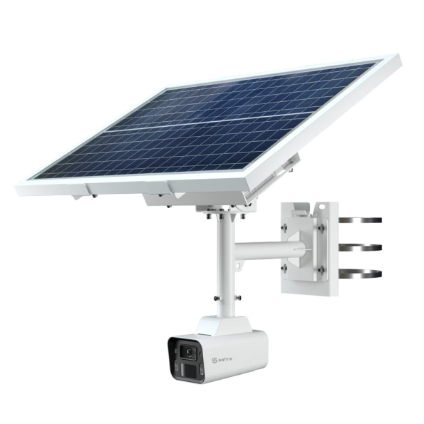 SF-IPB382CA-4I1-SOLAR4G Cámara Bullet IP 4 Mpx Safire Smart 4G Panel solar y bateria  con Micro y Altavoz