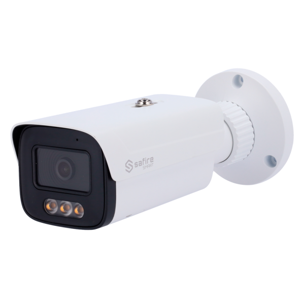 SF-IPB386A-4E1-NIGHTISP cámara Bullet IP Safire Smart 4 Mpx, 81 grados, Night Color con Micro