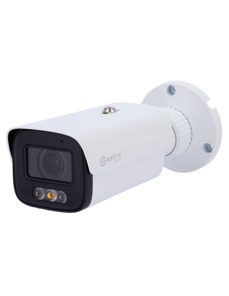 SF-IPB580ZA-4B1-DL Cámara Bullet IP Safire Smart 4 Mpx, Zoom 4x, Iluminación Dual 50m  con Micro
