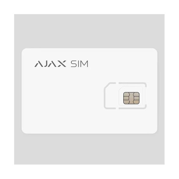 SIM Ajax Multioperador 2G/3G/4G (LTE) con servicio anual incluido