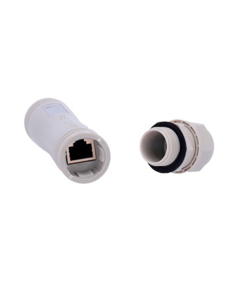 POE-EXT01-800M-IP67 Extensor PoE + LAN de Exterior conector