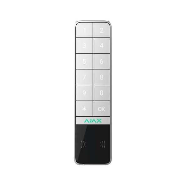 AJ-KEYPADOUTDOOR-W Teclado inalámbrico  de exterior Ajax con lector RFID de tarjetas/tags