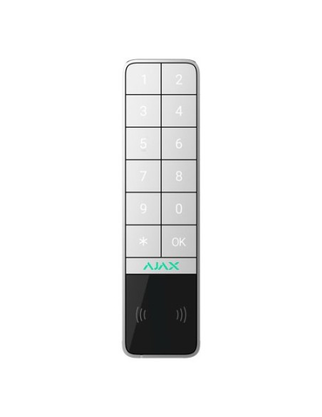 AJ-KEYPADOUTDOOR-W Teclado inalámbrico  de exterior Ajax con lector RFID de tarjetas/tags