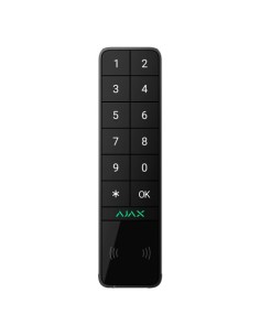 AJ-KEYPADOUTDOOR-B Teclado inalámbrico  de exterior  negro Ajax con lector RFID de tarjetas/tags