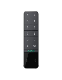 AJ-KEYPADOUTDOOR-GRA Teclado inalámbrico  de exterior  negro Ajax con lector RFID de tarjetas/tags