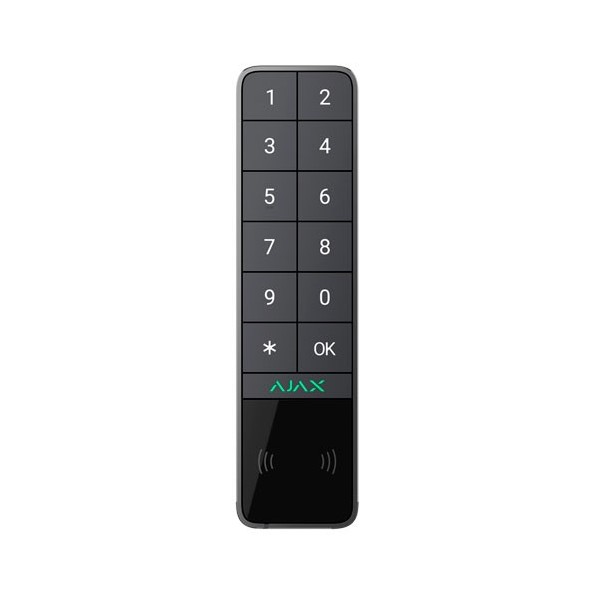 AJ-KEYPADOUTDOOR-GRA Teclado inalámbrico  de exterior  negro Ajax con lector RFID de tarjetas/tags