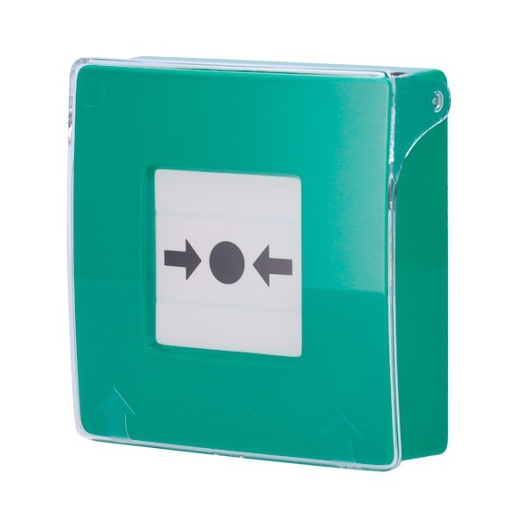 AJ-MANUALCALLPOINT-GREEN Botón manual Ajax de alarma de incendio verde
