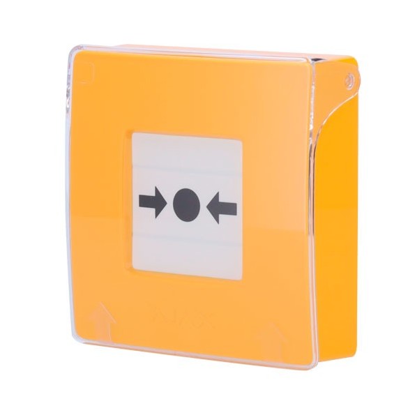 AJ-MANUALCALLPOINT-YELLOW Botón manual Ajax de alarma de incendio amarillo