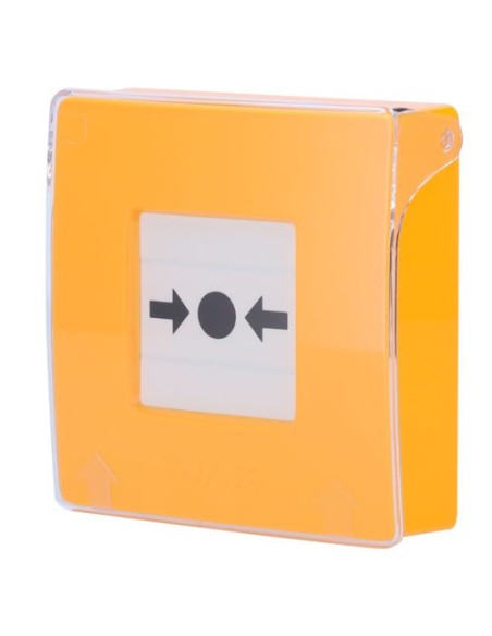 AJ-MANUALCALLPOINT-YELLOW Botón manual Ajax de alarma de incendio amarillo