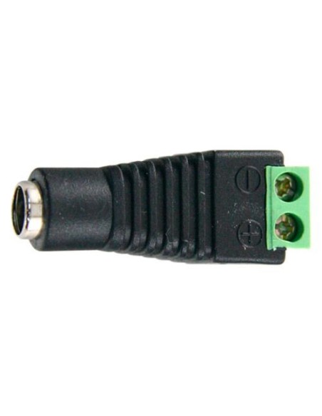 Conector DC hembra a dos terminales de conexión