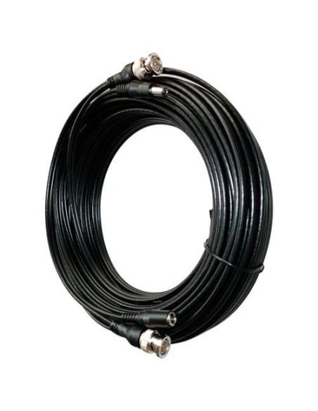 Cable coaxial combinado vídeo y alimentación con conectores 40m