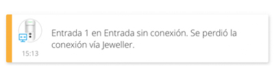 Ajax desconexión dispositivos
