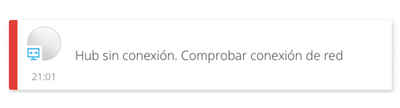 Ajax Hub sin conexión