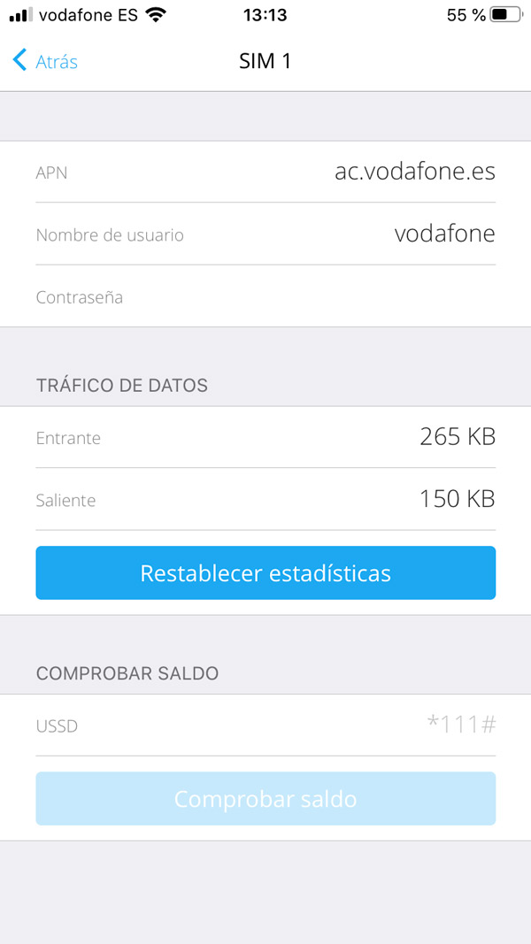 Red móvil datos APN Alarma Ajax